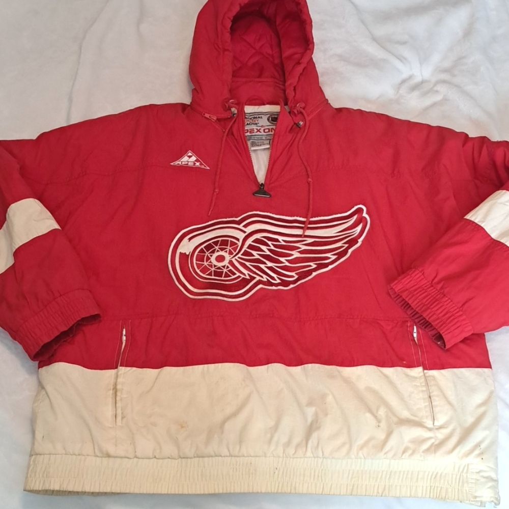Vintage Apex One Detroit Red Wings quarter zip coat